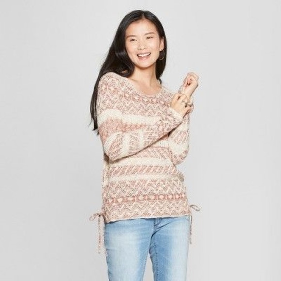 Knox Rose Sweaters - New KNOX ROSE Ombre Side-Tie Pullover Sweater NWT